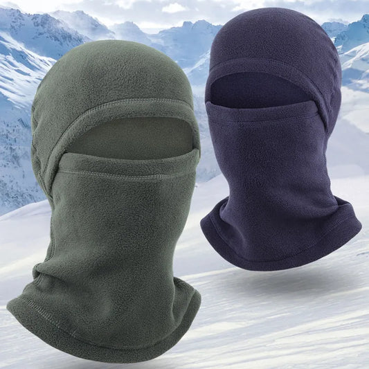 maoxiangshop Winter Polar Coral Hat Fleece Balaclava Men Face Mask Neck Warmer Beanies Thermal Head Cover Tactical Military Sports Scarf Caps