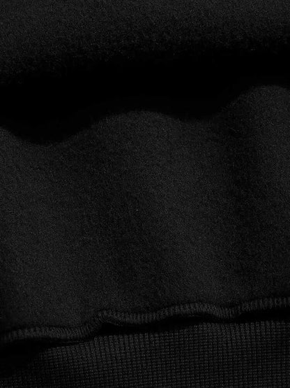 maoxiangshop Hoodie for Men Solid Fleece-lined Sweatshirts Unisex Streetwear Pullover Fall Winter Hooded Jumper Basic Sweats