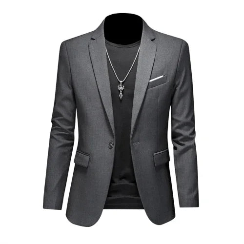 maoxiangshop High Quality Business Slim Fit Single Buttons Suits Jacket Men Slim Fit Casual Fashion Wedding Groom Tuxedo Blazer Coats 6XL-M