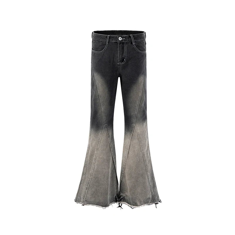 Black and Gray Women Jeans High Waist Fashion American Camouflage Y2K Streetwear Chic NEW Wide Leg Jean Female Trouser Baggy Den