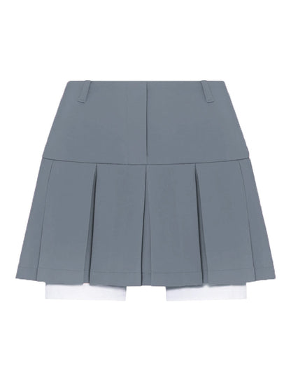 Taruxy  Fall Women Blazer Suit Two Piece Sets Turn-down Collar Blazers Tops And Pleated Skirts Femme High Street Y2K Outfits