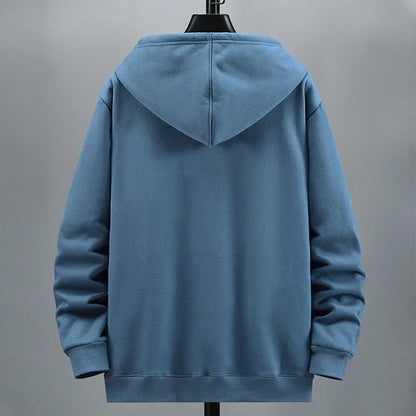maoxiangshop Plus Size 10XL 12XL Hoodie Men Autumn Winter Fleece Hoodies Solid Color Jacket Hoodies Big Size 12XL Blue Black Red Grey