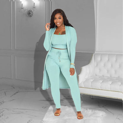 maoxiangshop 3 Piece Set Women Outfits Three Piece Set Pants Sets Fall Outfits for Women Tracksuits Sweatsuits for Woman Clothing