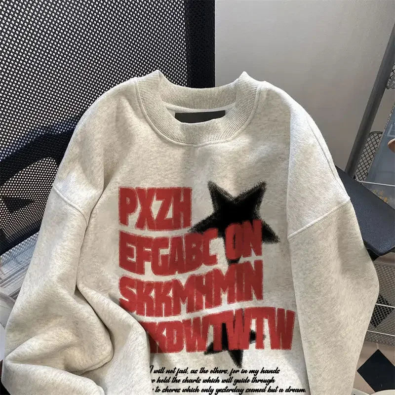 maoxiangshop Winter vintage Personalized Women Hoodie Fashion Y2K Cotton Gothic Street Hip Hop loose Harajuku art Oversized Hoodie Top