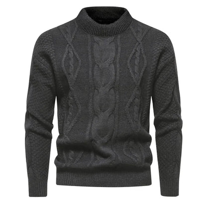 maoxiangshop Autumn and Winter New Sweaters Men's Knitted Sweater Warm Fit High Quality Pullover Sweater Men