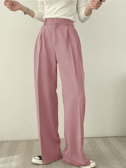 maoxiangshopWomen Suit Jacket Trousers Set Full Sleeve Single Breasted Pants Solid Elegant Suit Commuter Coat Autumn Winter Clothing