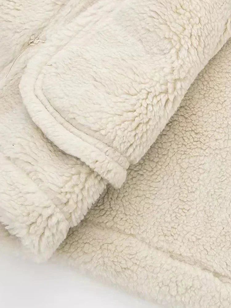 maoxiangshop  -  Women Autumn Faux Fur Vest Coat Warm Vintage Female Vests Coat Nude Zipper Sleeveless Jacket New in Outerwears