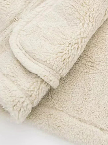 maoxiangshop  -  Women Autumn Faux Fur Vest Coat Warm Vintage Female Vests Coat Nude Zipper Sleeveless Jacket New in Outerwears