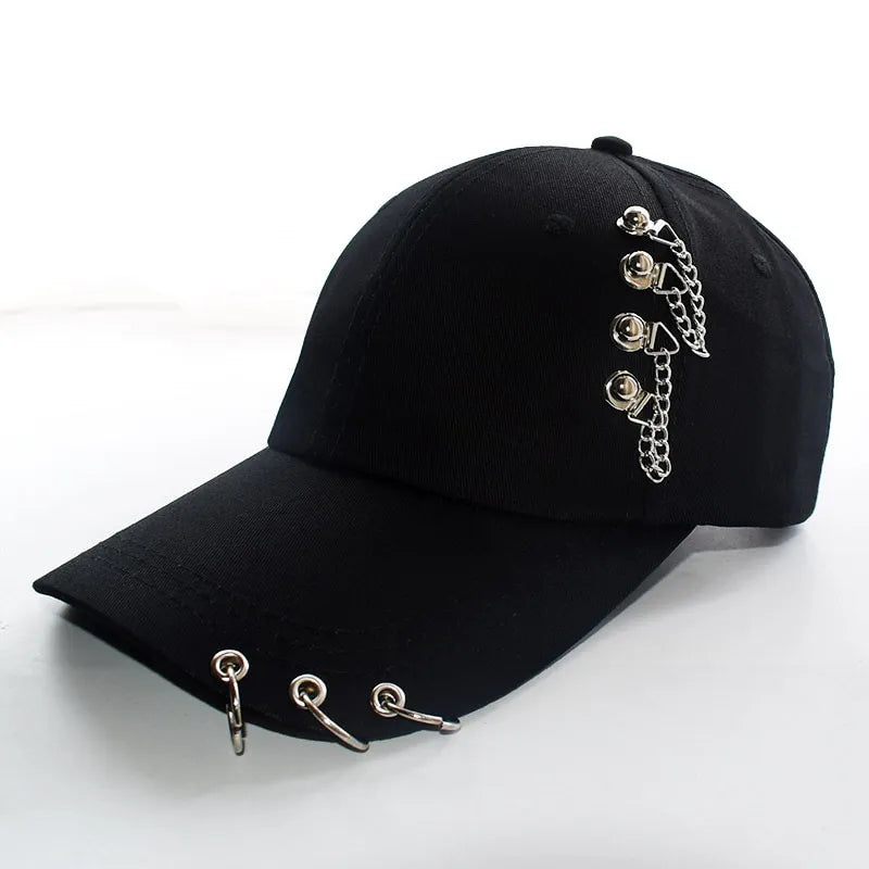 maoxiangshop Hip Hop Trucker Hats Visors Women Men Snapback Baseball Cap Adjustable Vintage Iron Chain Outdoor Hats Casquette