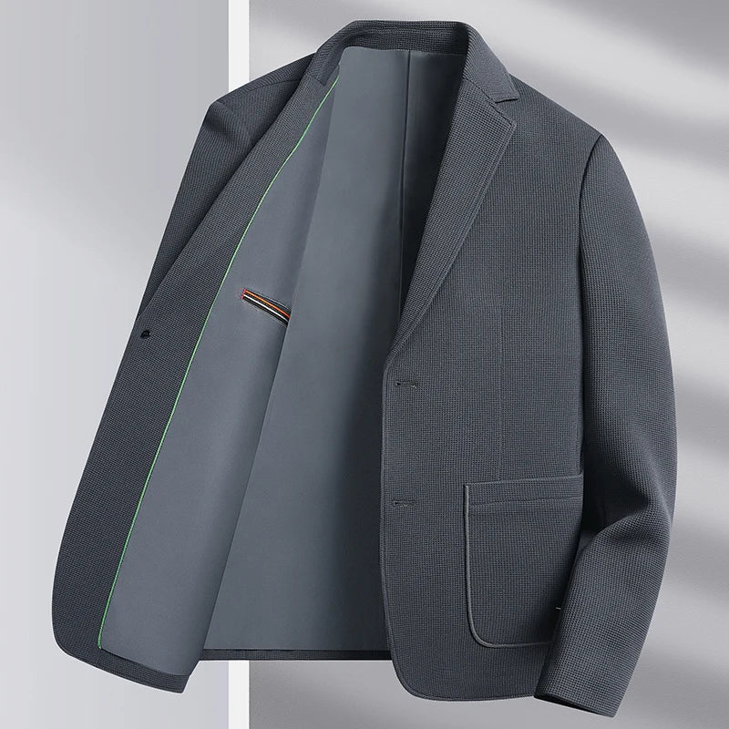 maoxiangshop New Men's Slim Fashion Everything High-grade Korean Version of The Wedding Gentleman British Style Hosting Casual Blazer