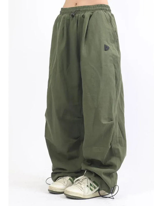 maoxiangshopOversized Cargo Parachute Pants Women Japanese Style Gorpcore Wide Leg Joggers Hippie Baggy Vintage Sweatpants Trousers