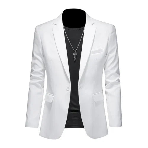 maoxiangshop High Quality Business Slim Fit Single Buttons Suits Jacket Men Slim Fit Casual Fashion Wedding Groom Tuxedo Blazer Coats 6XL-M