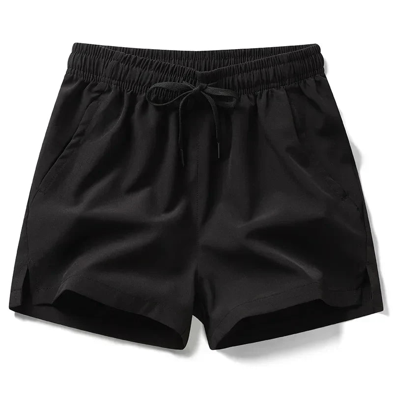 maoxiangshop New Mens Fitness Lightweight Sweatpants Summer Casual Pockets Shorts Basic Solid Color Short Pants Jogging Beach Shorts Men