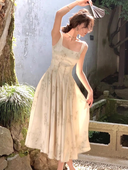 New Summer Women Slim Bodycon Elegant Midi A Line Dress Wedding Evening Prom Birthday Lady Clothes New Robe