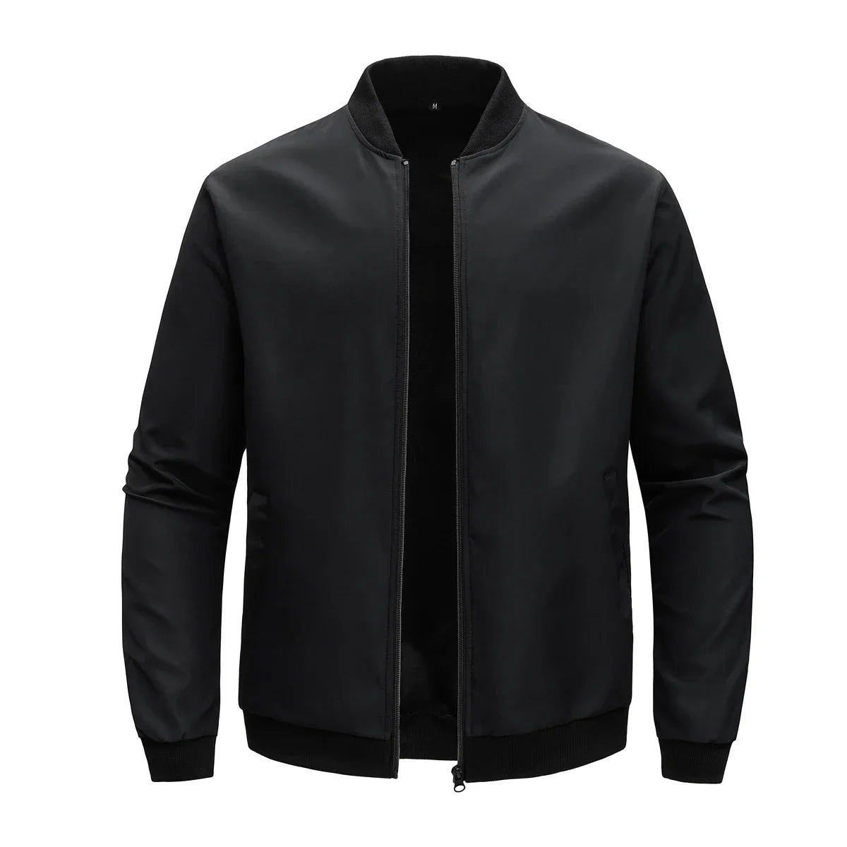 maoxiangshop 2024 Spring and Autumn New Baseball Collar Short Loose Solid Color Jacket Men's Business Casual Thin Coat Trend