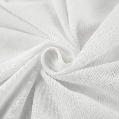 maoxiangshop  -  White Pleated Knitwear Tees Women Round Neck Inner Solid Slim Basic Tees Autumn Winter 2024 Office Lady Pullover Top