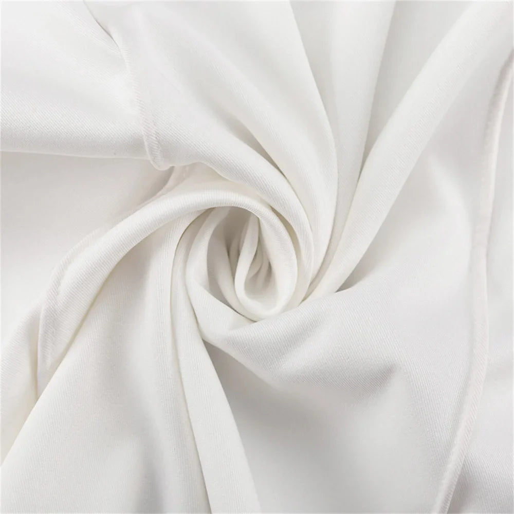 maoxiangshop -  White Long Straight Maxi Skirt for Women Summer Autumn Elegant   High Waist Office Lady Simple Skirt with Pocket Streetwear