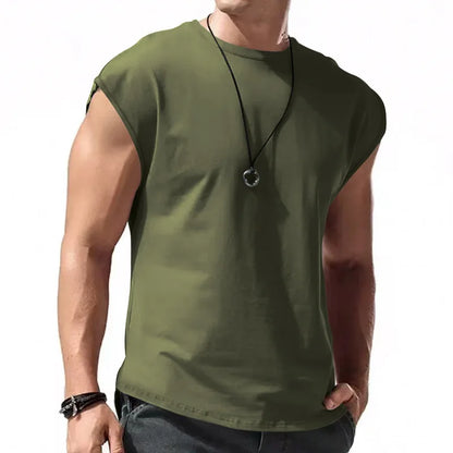 maoxiangshop Summer Men's Mesh Gym Vest Quick Dry Loose Fitness Exercise Wide shoulder Sports Sleeveless Shirt Bodybuilding Tank Top