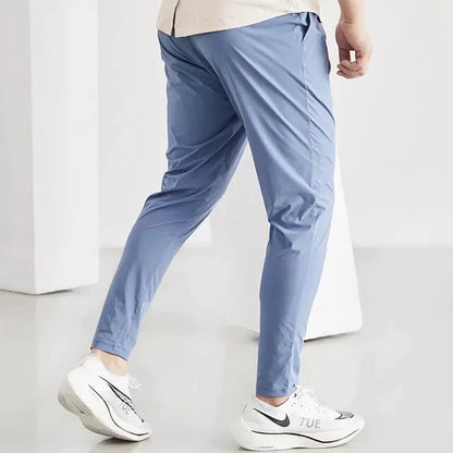maoxiangshop Running Pants Men Sportswear Elastic Jogging Sweatpants Gym Fitness Tight Trousers Quick Dry Thin Tracksuit Training Sport Pants