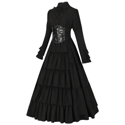 maoxiangshop  -  2024 New Fashion Cosplay Medieval Women's Clothing Renaissance Women's Clothing Irish Long Dress