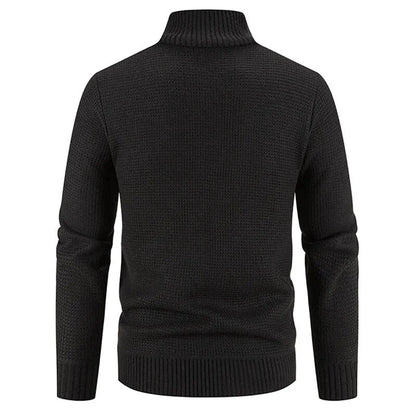 maoxiangshop Winter Thick Fleece Cardigan Men Warm Sweatercoat Fashion Patchwork Mens Knittde Sweater Jackets Casual Knitwear Outerwear Men