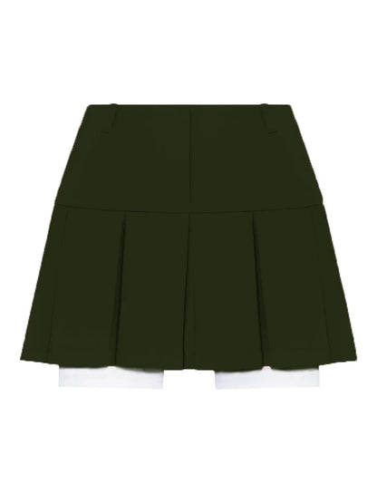 maoxiangshop -  New Mini Skirt For Women Cute High Waist Fashion Y2K Skirts Set Casual Streetwear Womens Bottom Black Pleated Skirts