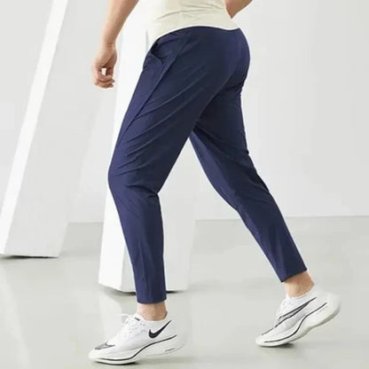 maoxiangshop Running Pants Men Sportswear Elastic Jogging Sweatpants Gym Fitness Tight Trousers Quick Dry Thin Tracksuit Training Sport Pants