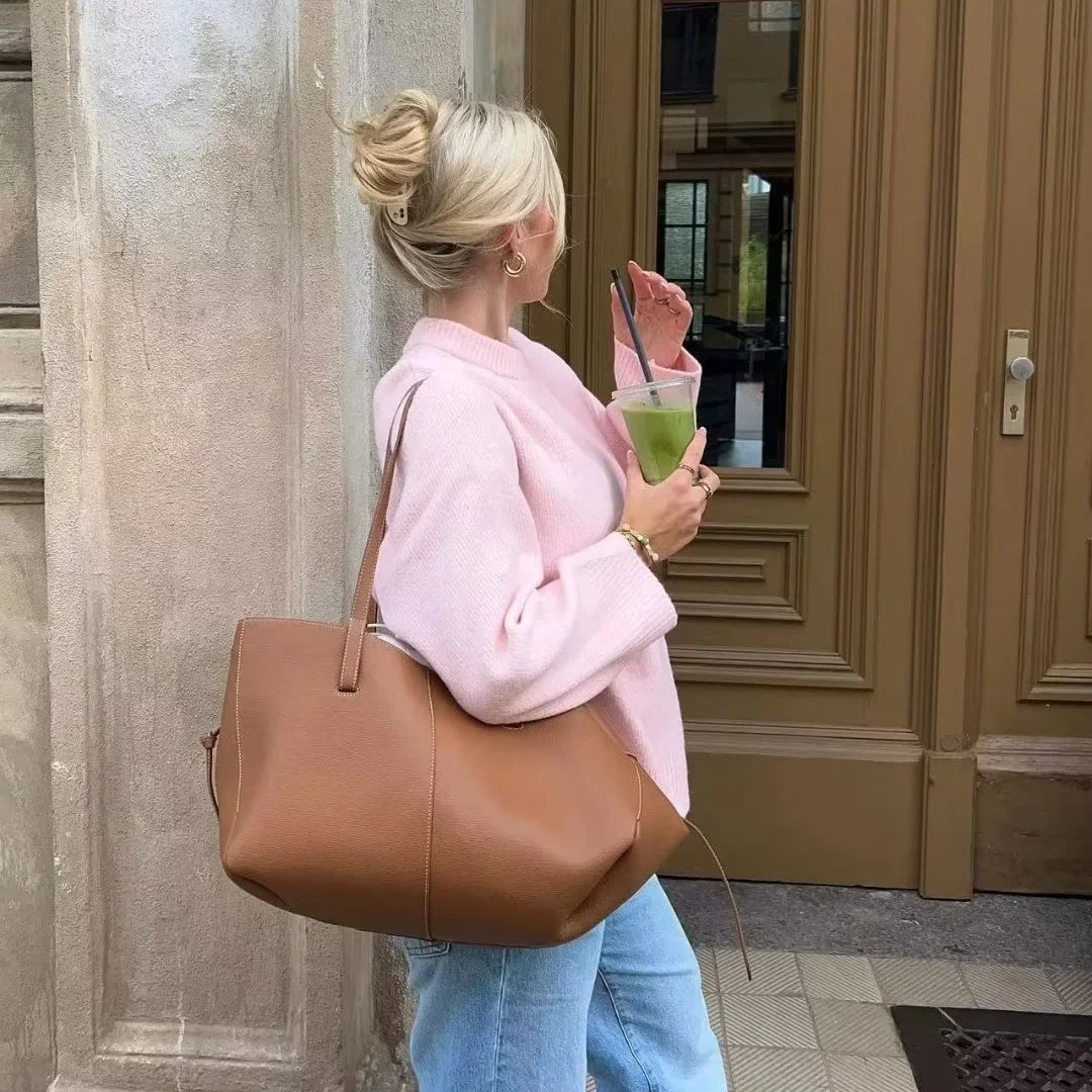 maoxiangshop  -  Autumn Warm Sweater Women Pullovers Winter New Korean Women Lazy Elegant Casual Loose Knitted Sweater Female Tops Jumper