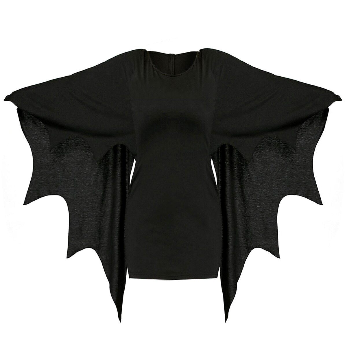 maoxiangshop Halloween new plus size women's bat shirt in a long dress women costume