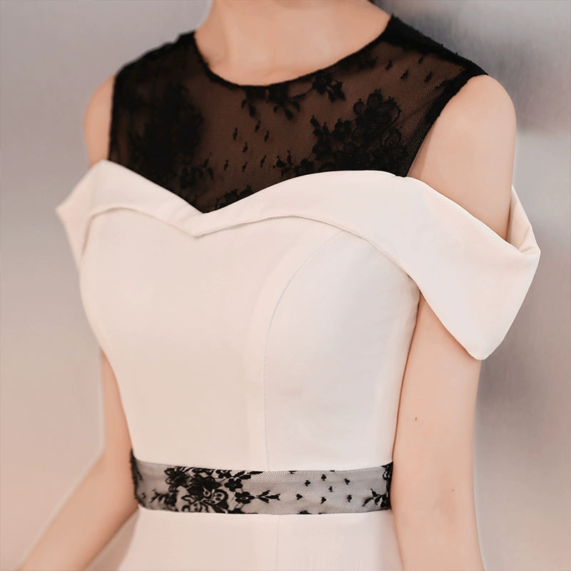 White evening dress women's  new banquet noble temperament fishtail dress long celebrity dress aura queen