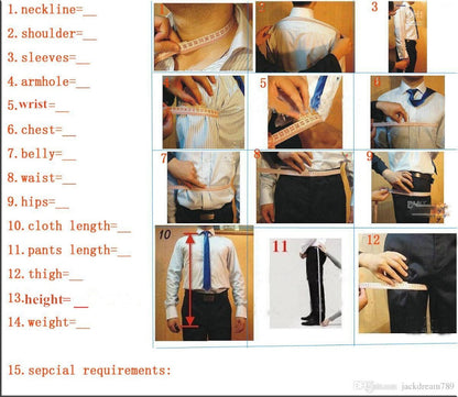 maoxiangshop Light Gray Men‘s Wedding Suit Slim Fit 3 Pieces Groom Tuxedo Groomsman Custom Made Business Men Clothing