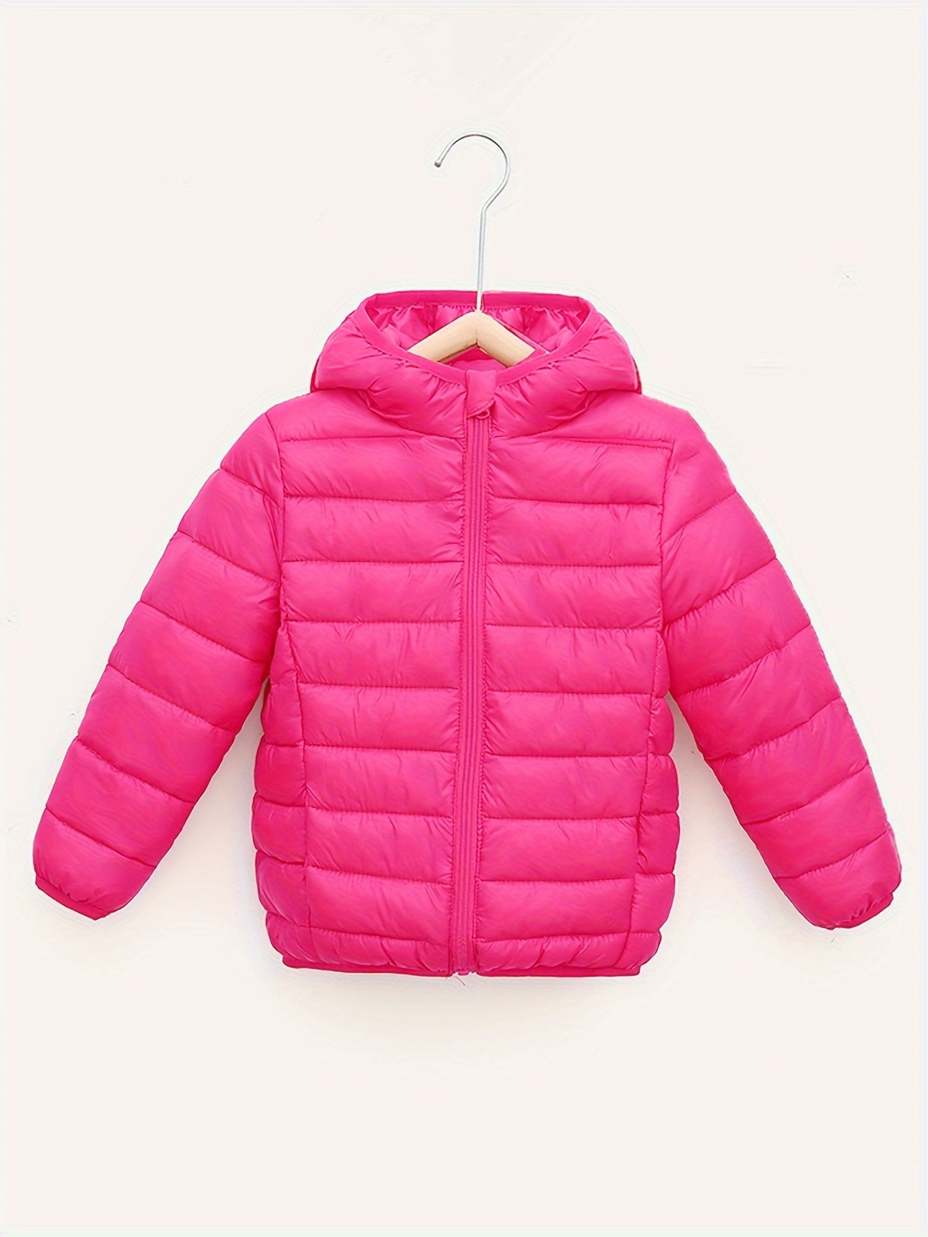 Boys Lightweight Solid Color Hooded Coat - Warm, Water-Resistant, and Breathable Zipper Jacket for Fall and Winter - Perfect for Outdoor Play and Casual Wear