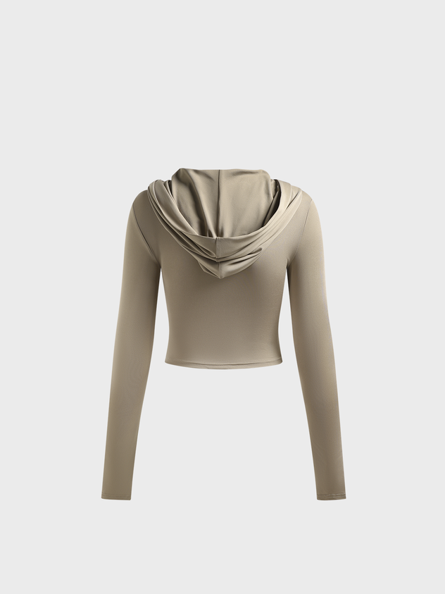 maoxiangshop Plain Long Sleeve Hoodie