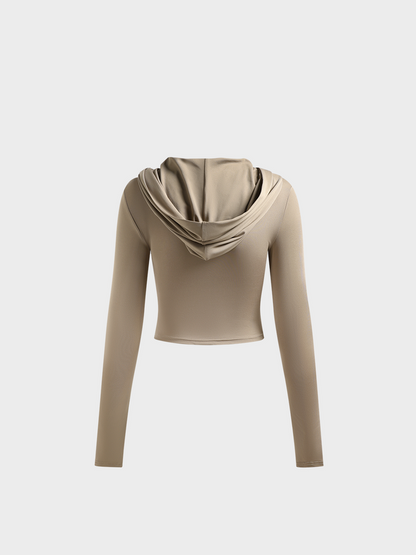 maoxiangshop Plain Long Sleeve Hoodie