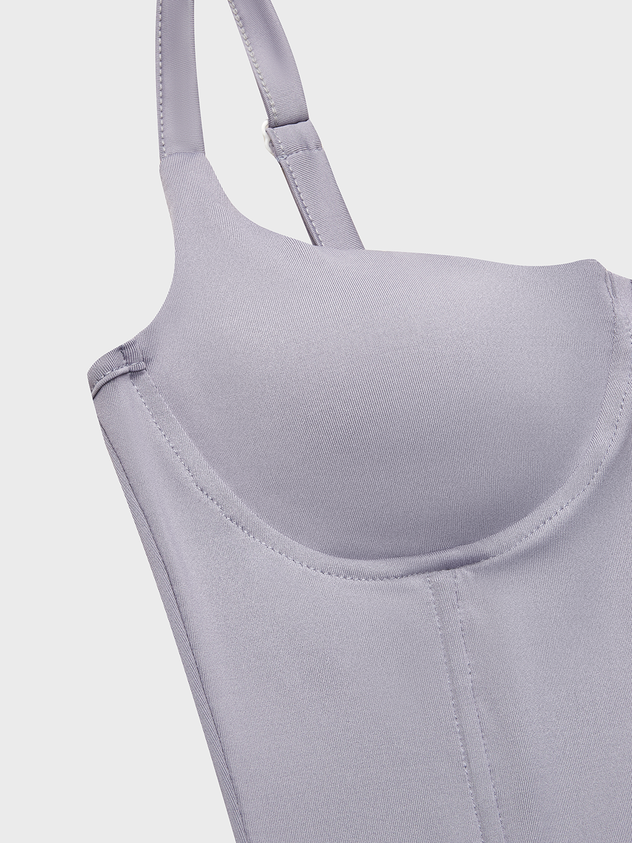 Activewear Y2k White Corset Basic Dress Mini Dress