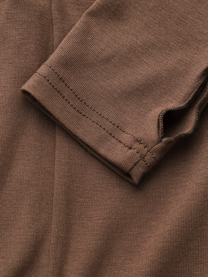 maoxiangshop Cut Out Plain Long Sleeve Hoodie