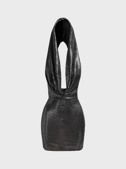 maoxiangshop Edgy Hoodie Plain Dress