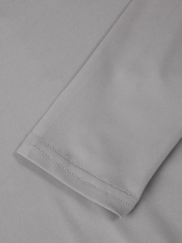 maoxiangshop Asymmetrical Hoodie Plain Long Sleeve Shirt