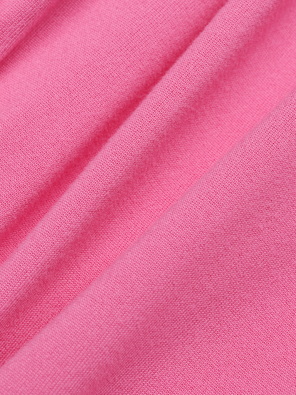 Edgy Pink Cut out Asymmetrical design Dress Midi Dress