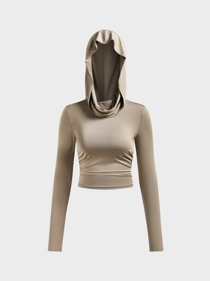 maoxiangshop Plain Long Sleeve Hoodie