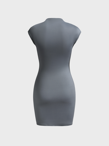 Y2k Gray Cut out Dress Mini Dress