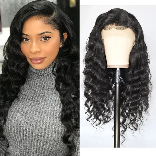 Transparent Lace Front Wigs Body Wave Frontal Wig Remy Brazilian Straight Loose Deep Water Human Hair Wigs