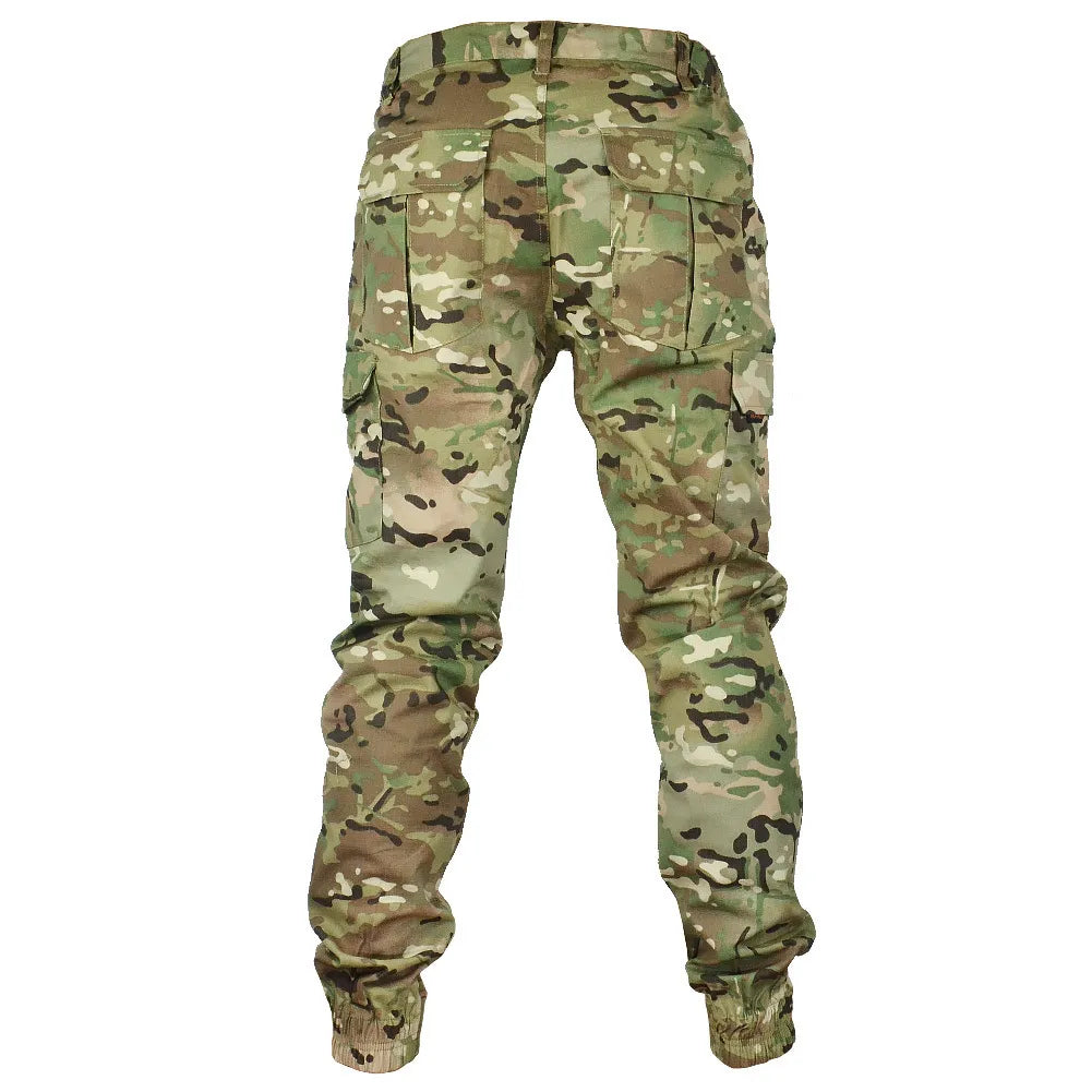 Men's Pants Mege Tactical Camouflage Joggers Outdoor Ripstop Cargo Pants Working Clothing Hiking Hunting Combat Trousers Men's Streetwear 230811