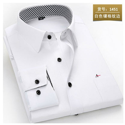 maoxiangshop  reserva aramy New men shirt Long Sleeve Men Dress Shirt Fashion Male Business Formal Wear Office Working Shirts white shirt