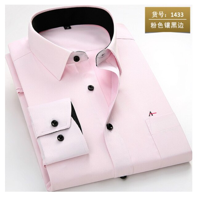 maoxiangshop  reserva aramy New men shirt Long Sleeve Men Dress Shirt Fashion Male Business Formal Wear Office Working Shirts white shirt