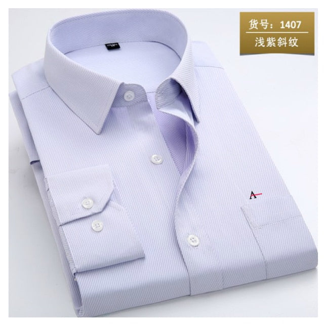 maoxiangshop  reserva aramy New men shirt Long Sleeve Men Dress Shirt Fashion Male Business Formal Wear Office Working Shirts white shirt