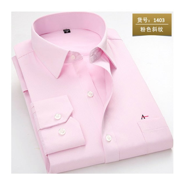 maoxiangshop  reserva aramy New men shirt Long Sleeve Men Dress Shirt Fashion Male Business Formal Wear Office Working Shirts white shirt