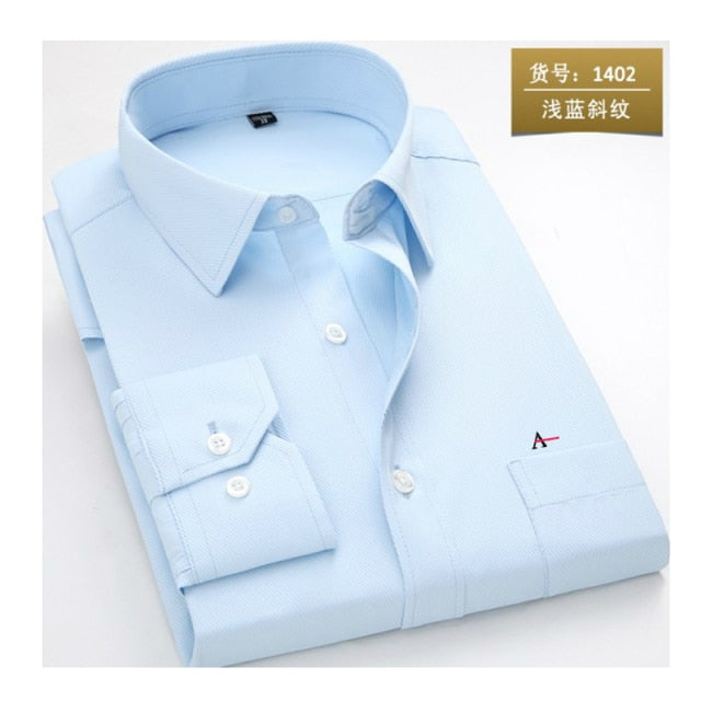 maoxiangshop  reserva aramy New men shirt Long Sleeve Men Dress Shirt Fashion Male Business Formal Wear Office Working Shirts white shirt