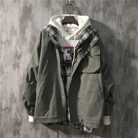 maoxiangshop M-2XL Mens Jackets And Coats Streetwear Bomber Jacket Men Windbreaker Fashions Clothes Male Jacket For Men