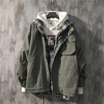 maoxiangshop M-2XL Mens Jackets And Coats Streetwear Bomber Jacket Men Windbreaker Fashions Clothes Male Jacket For Men